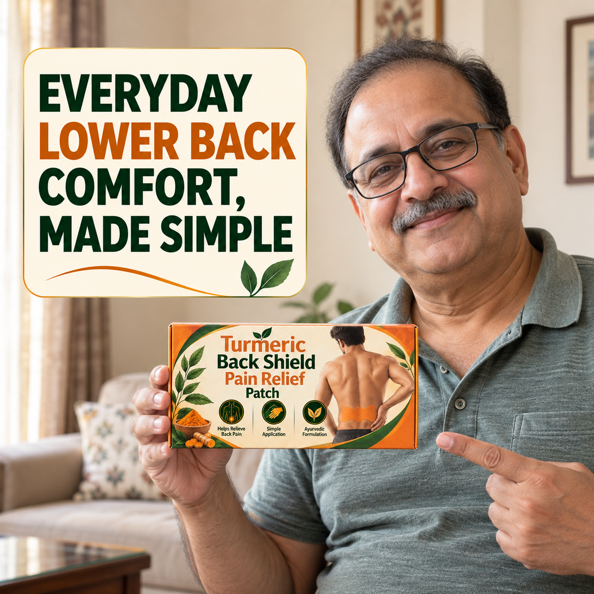 Turmeric Back Shield Pain Relief Patch