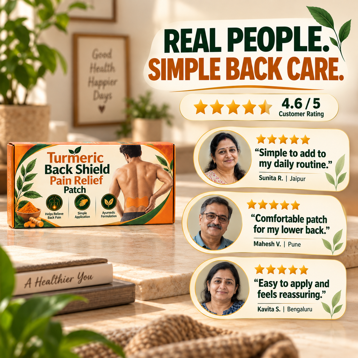 Turmeric Back Shield Pain Relief Patch
