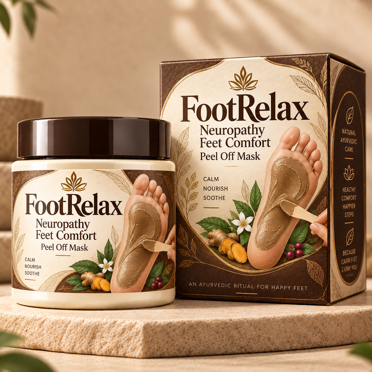 FootRelax - Neuropathy Feet Comfort Peel Off Mask