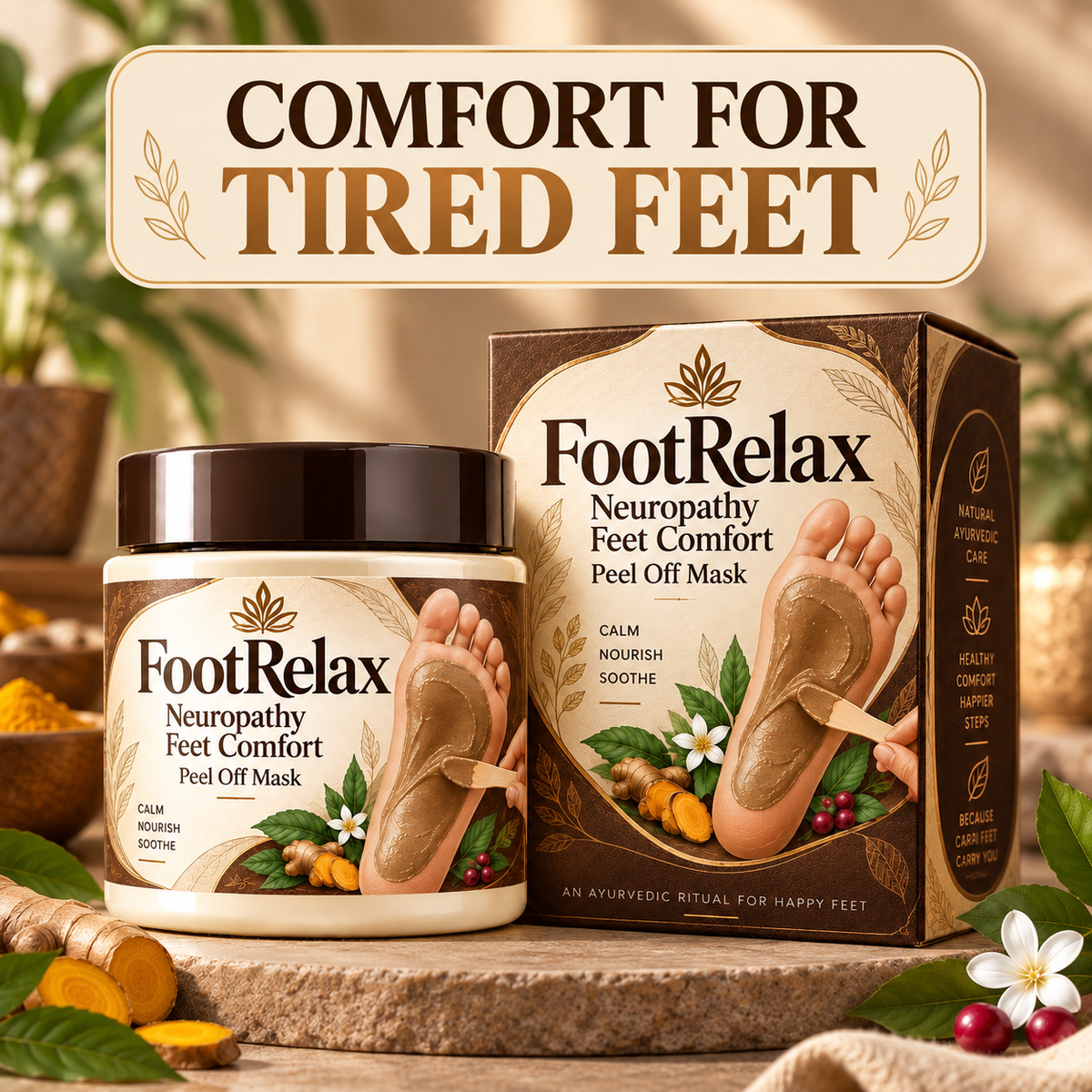 FootRelax - Neuropathy Feet Comfort Peel Off Mask