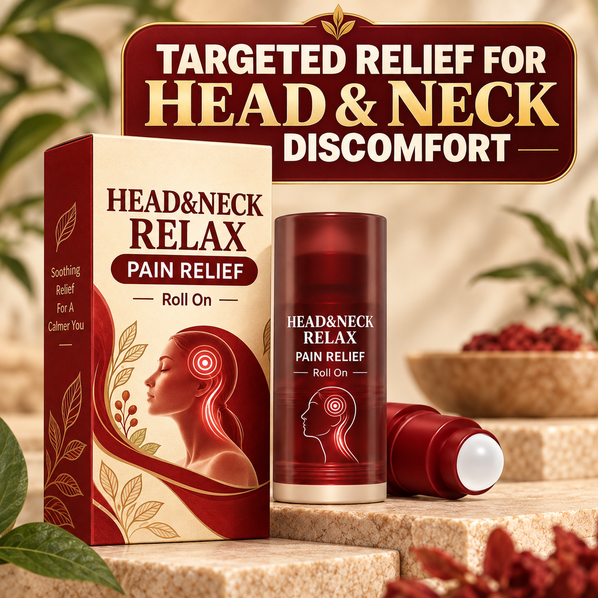 Head&Neck Relax Pain Relief Roll On