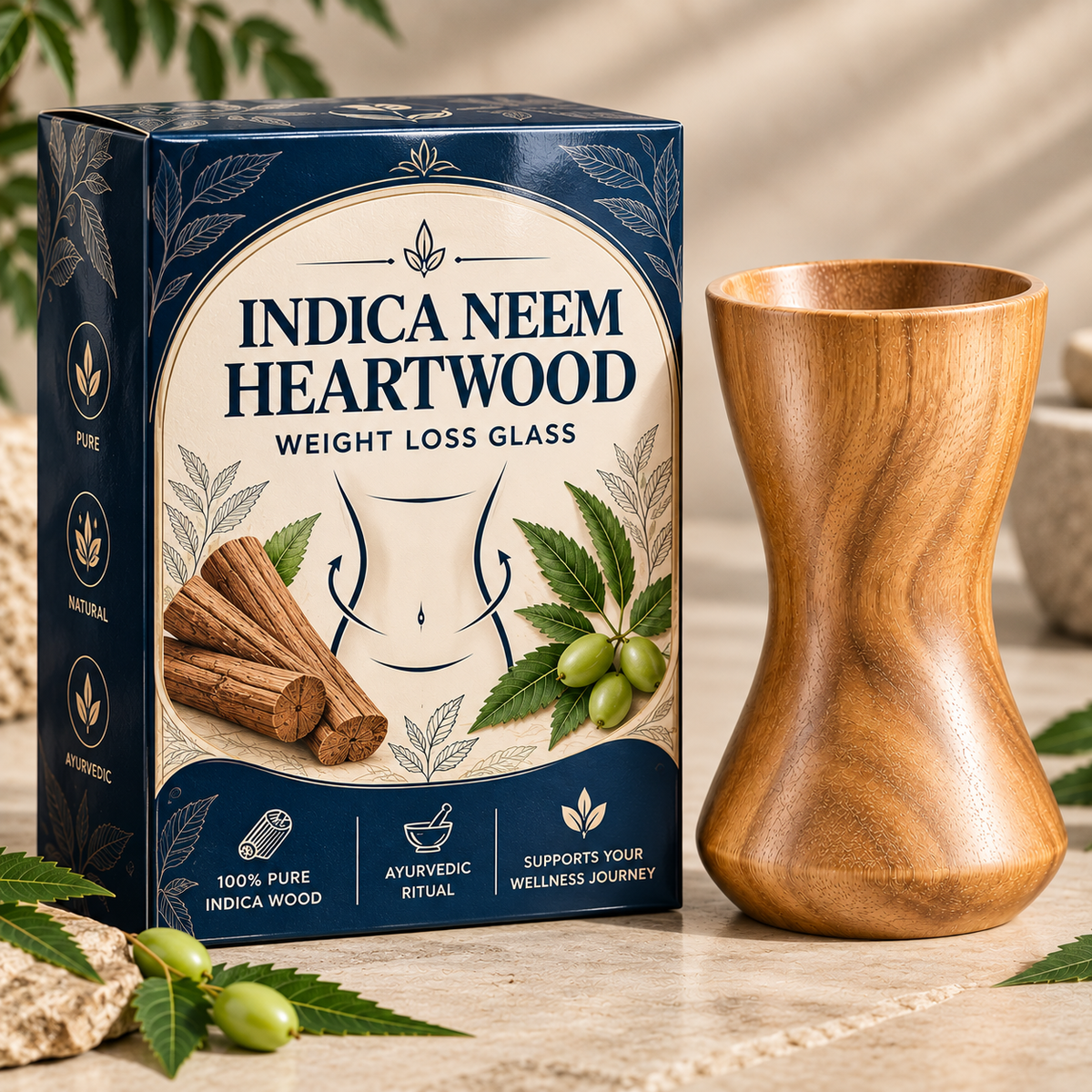 Indica Neem Heartwood Weight Loss Glass
