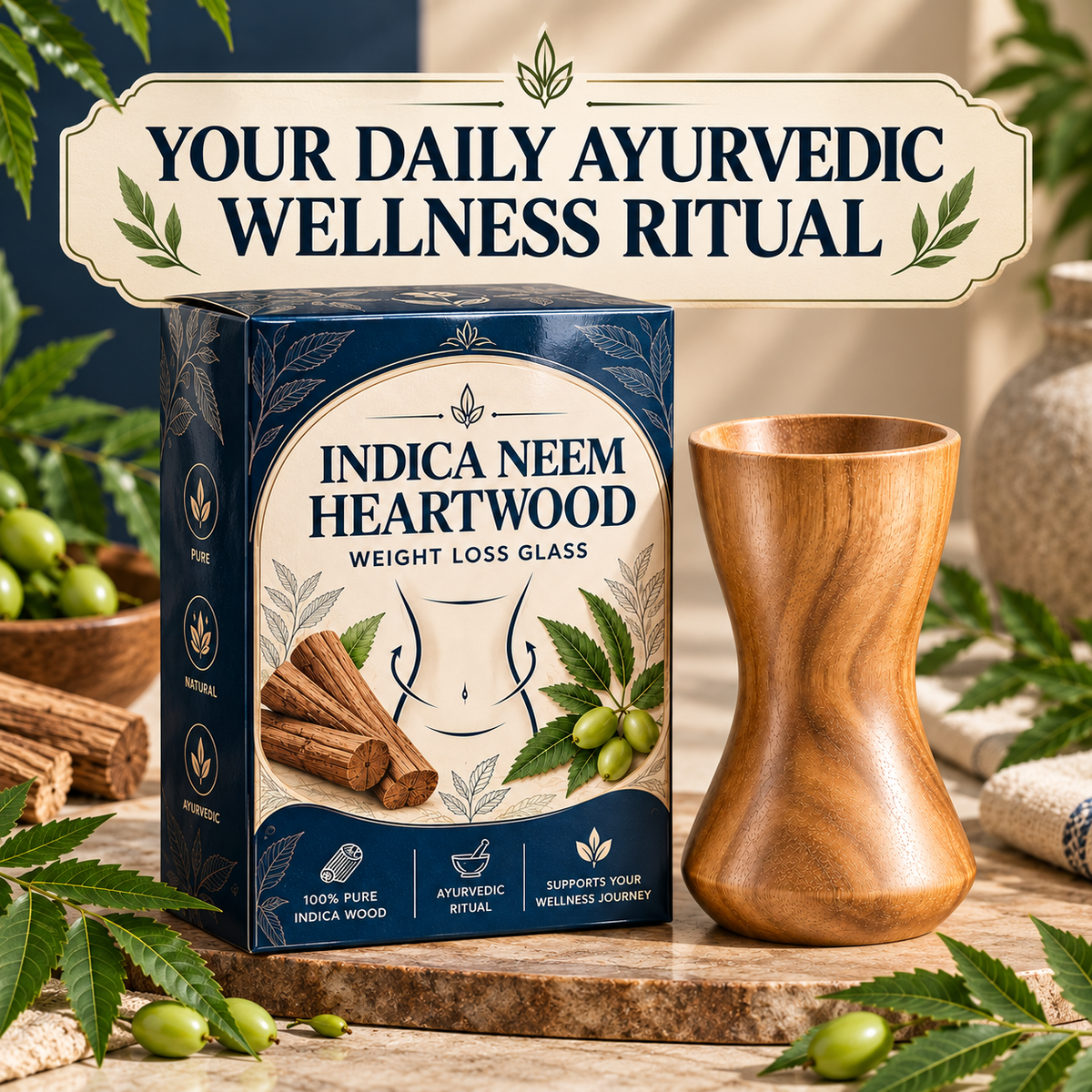 Indica Neem Heartwood Weight Loss Glass