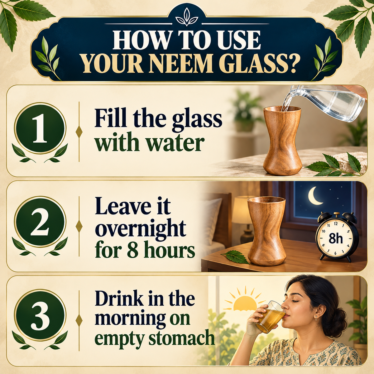 Indica Neem Heartwood Weight Loss Glass