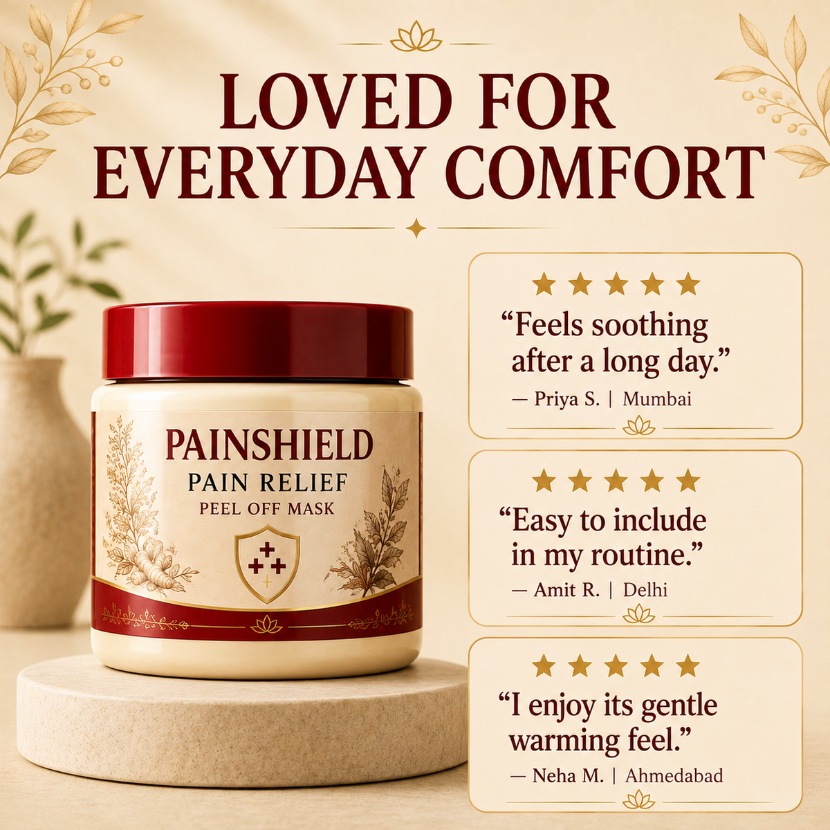 PainShield - Pain Relief Peel Off Mask