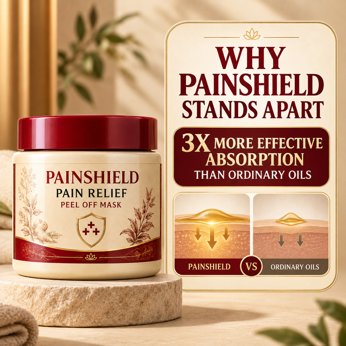 PainShield - Pain Relief Peel Off Mask