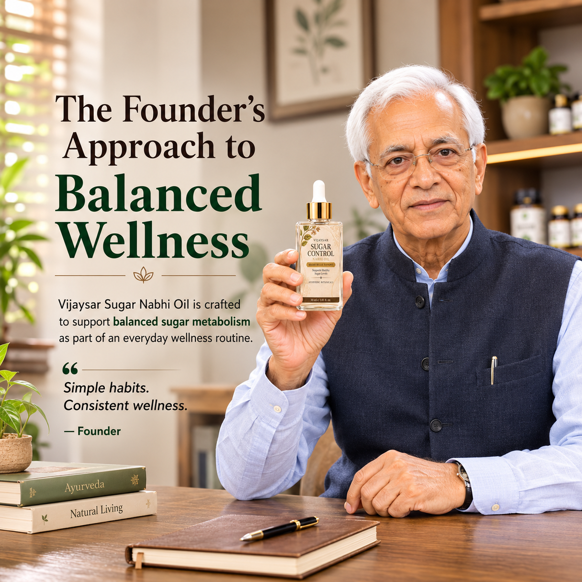 Vijaysar Sugar Nabhi Oil - Natural Blood Sugar Management
